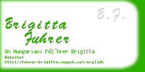 brigitta fuhrer business card